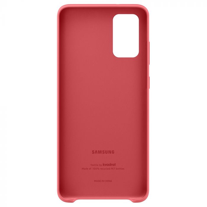Husa telefon originala Samsung Kvadrat Cover, pentru Samsung Galaxy S20 Plus, plastic 100% reciclat, rosu