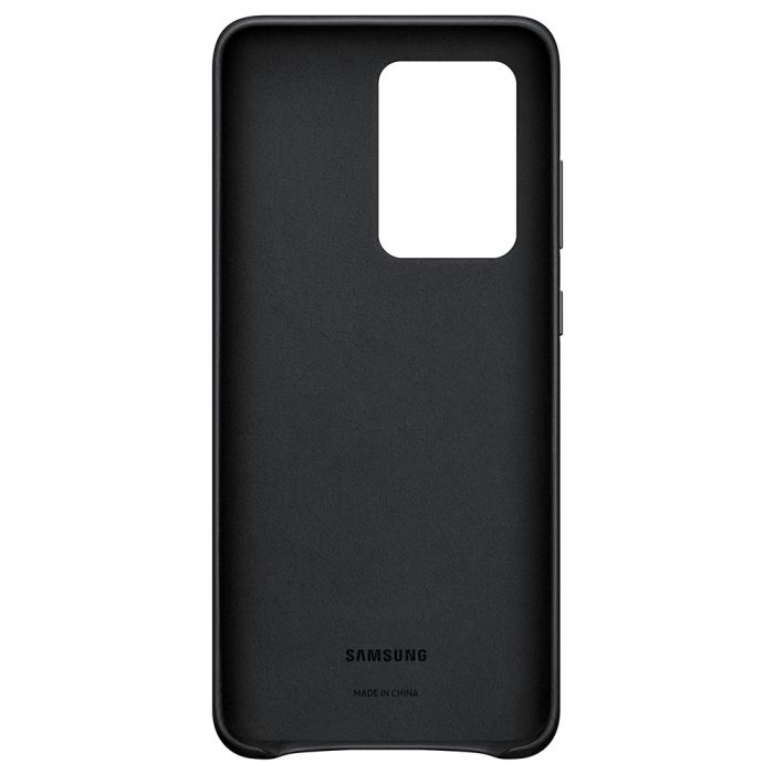 Husa telefon originala Samsung Leather Cover, pentru Samsung Galaxy S20 Ultra, negru