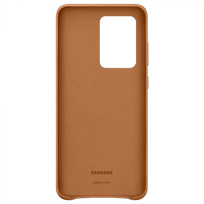 Husa telefon originala Samsung Leather Cover, pentru Samsung Galaxy S20 Ultra, maro