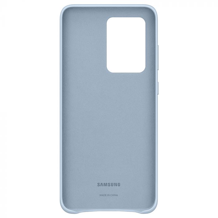 Husa telefon originala Samsung Leather Cover, pentru Samsung Galaxy S20 Ultra, albastru