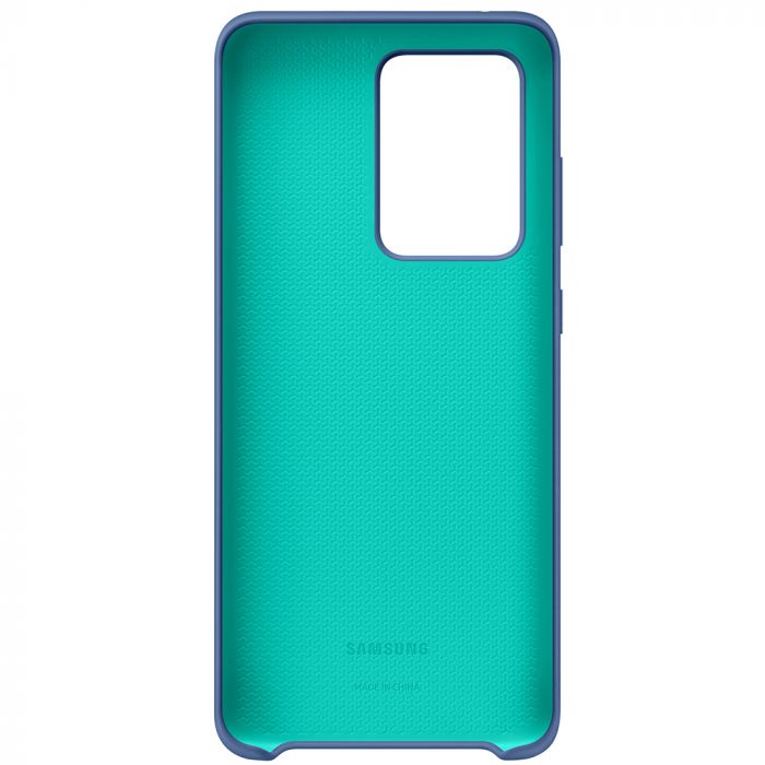 Husa telefon originala Samsung Silicone Cover, pentru Samsung Galaxy S20 Ultra, albastru