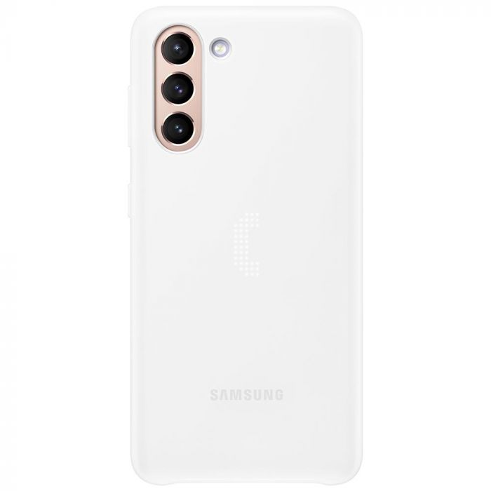 Husa telefon originala Samsung Smart LED Cover, pentru Samsung Galaxy S21, alb