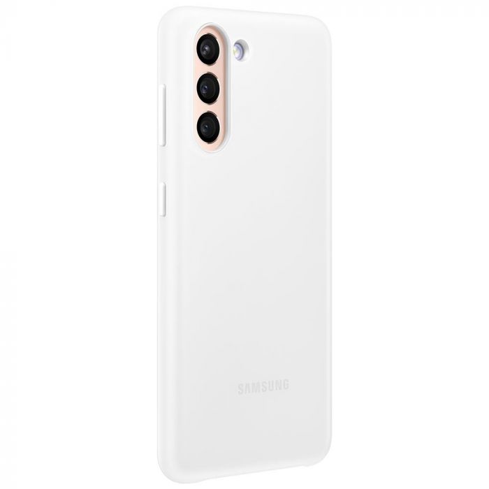 Husa telefon originala Samsung Smart LED Cover, pentru Samsung Galaxy S21, alb