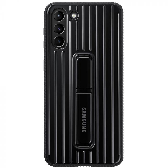 Husa telefon originala Samsung Protective Standing Cover, pentru Samsung Galaxy S21 Plus, negru