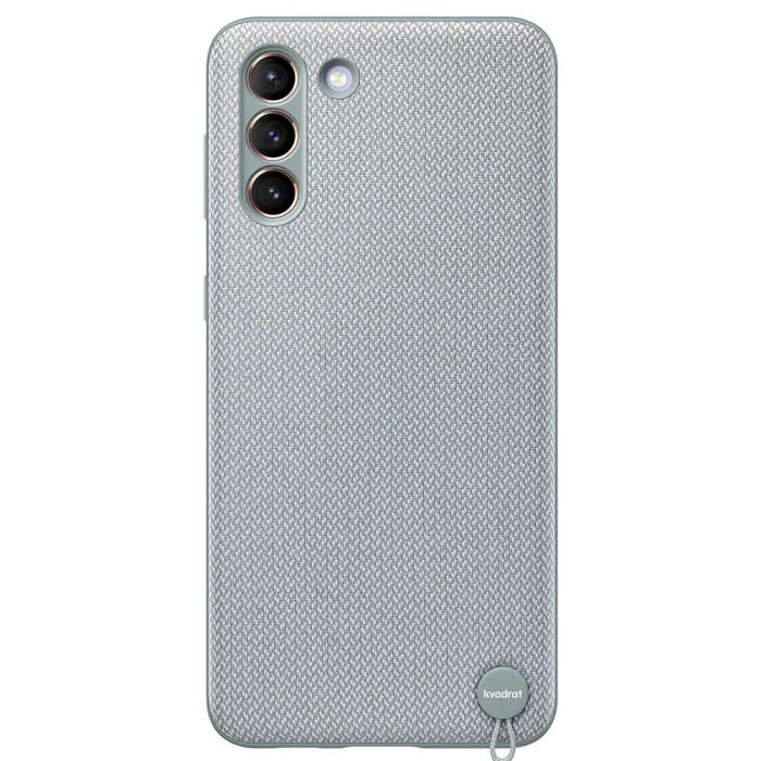 Husa telefon originala Samsung Kvadrat Cover, pentru Samsung Galaxy S21 Plus, gri