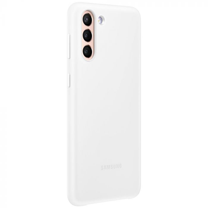 Husa telefon originala Samsung Smart LED Cover, pentru Samsung Galaxy S21 Plus, alb