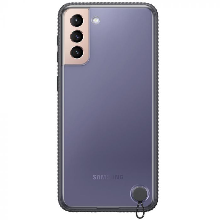 Husa telefon originala Samsung Clear Protective Cover, pentru Samsung Galaxy S21 Plus, negru