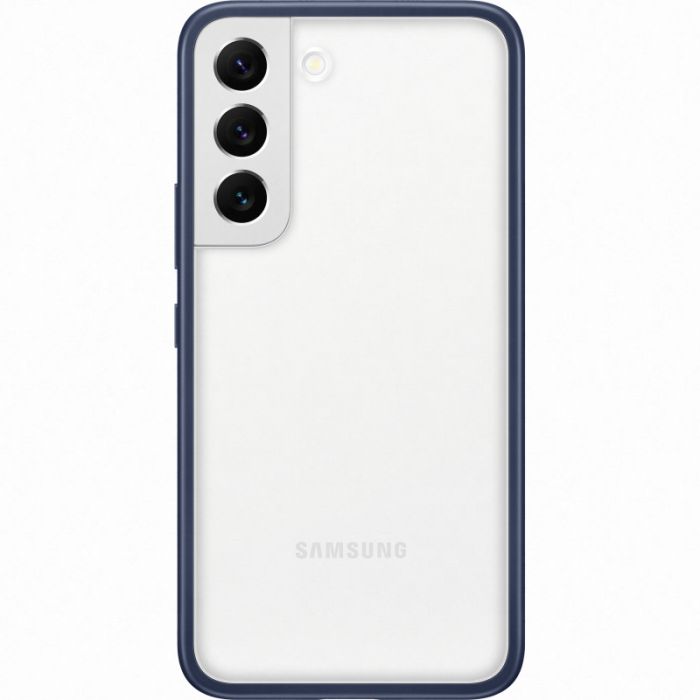 Husa telefon originala Samsung Frame Cover, pentru Samsung Galaxy S22, albastru