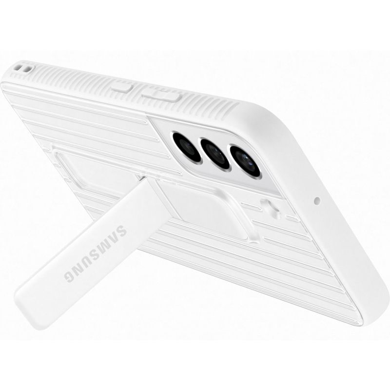 Husa telefon originala Samsung Protective Standing Cover, pentru Samsung Galaxy S22, alb