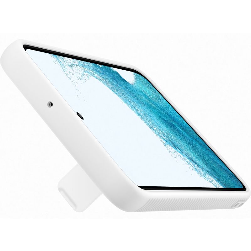 Husa telefon originala Samsung Protective Standing Cover, pentru Samsung Galaxy S22, alb