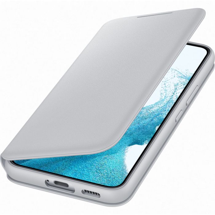 Husa telefon originala Samsung Smart LED View Cover, pentru Samsung Galaxy S22, gri