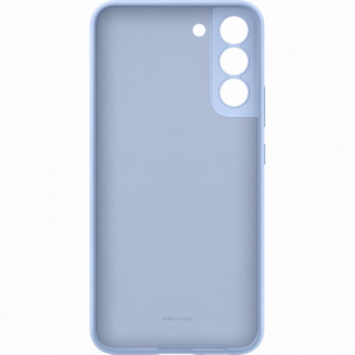 Husa telefon originala Samsung Silicone Cover, pentru Samsung Galaxy S22 Plus, albastru