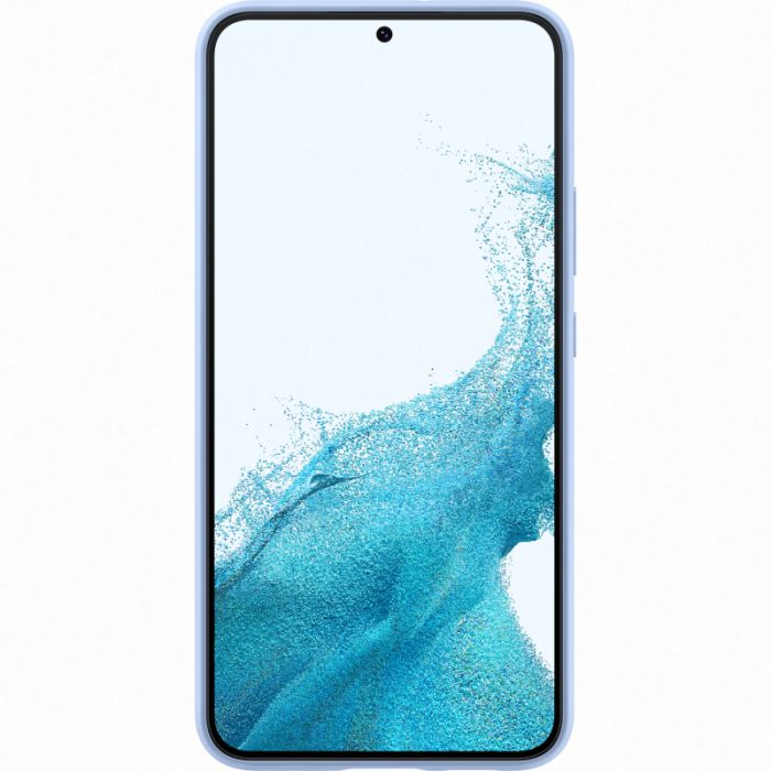 Husa telefon originala Samsung Silicone Cover, pentru Samsung Galaxy S22 Plus, albastru