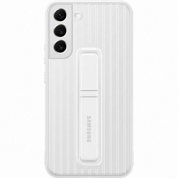 Husa telefon originala Samsung Protective Standing Cover, pentru Samsung Galaxy S22 Plus, alb