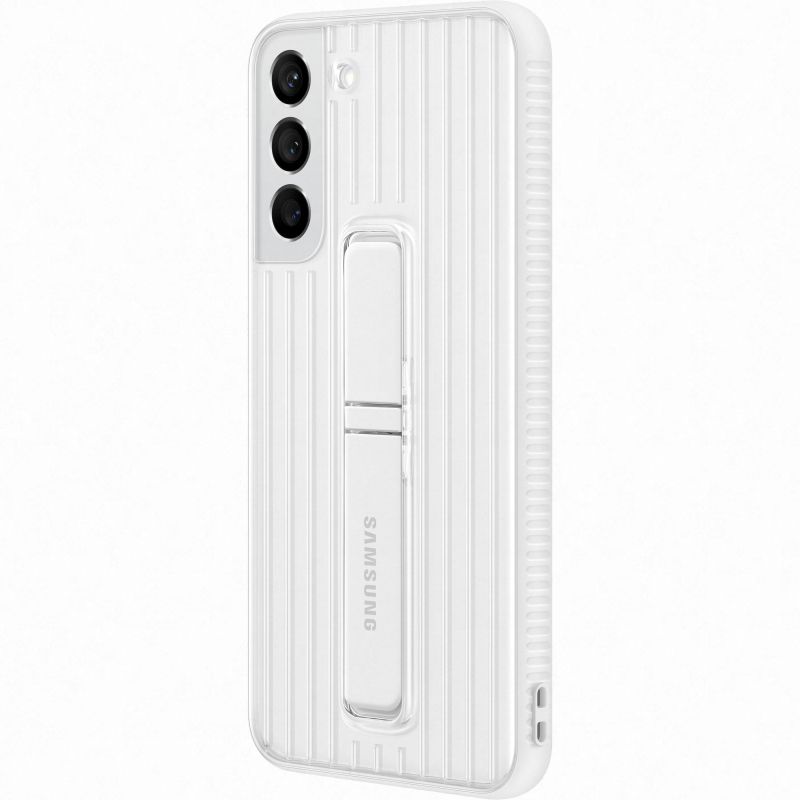 Husa telefon originala Samsung Protective Standing Cover, pentru Samsung Galaxy S22 Plus, alb