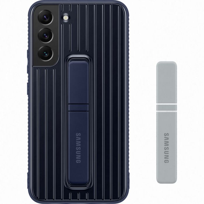 Husa telefon originala Samsung Protective Standing Cover, pentru Samsung Galaxy S22 Plus, albastru