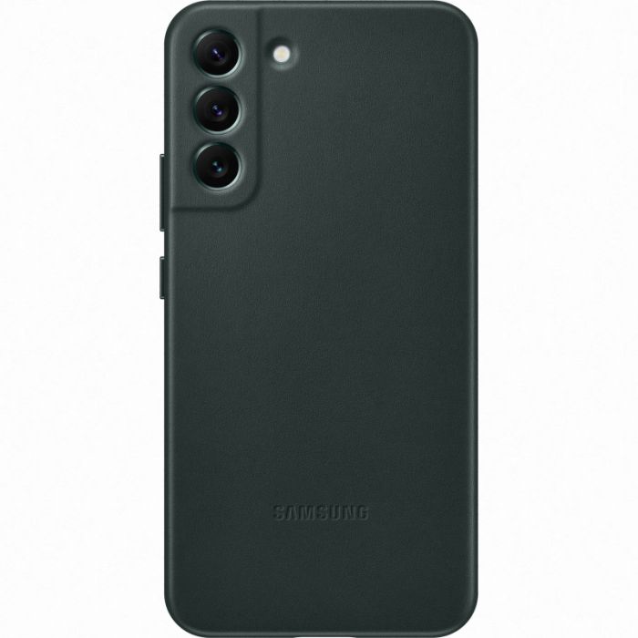 Husa telefon originala Samsung Leather Cover, pentru Samsung Galaxy S22 Plus, verde