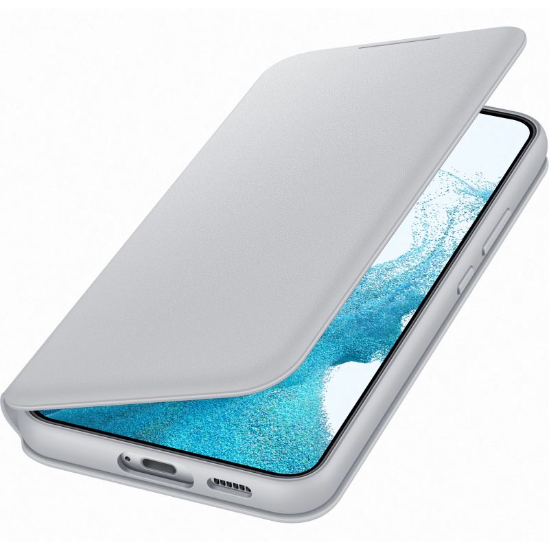 Husa telefon originala Samsung Smart LED View Cover, pentru Samsung Galaxy S22 Plus, gri