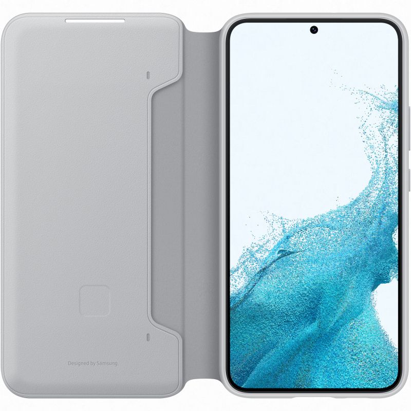Husa telefon originala Samsung Smart LED View Cover, pentru Samsung Galaxy S22 Plus, gri
