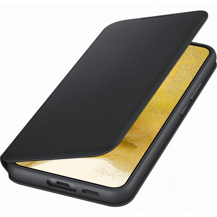 Husa telefon originala Samsung Smart LED View Cover, pentru Samsung Galaxy S22 Plus, negru