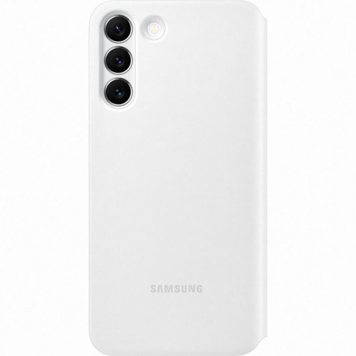 Husa telefon originala Samsung Smart Clear View Cover, pentru Samsung Galaxy S22 Plus, alb