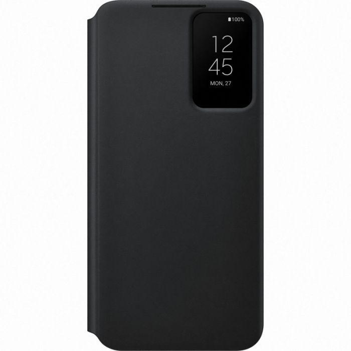 Husa telefon originala Samsung Smart Clear View Cover, pentru Samsung Galaxy S22 Plus, negru