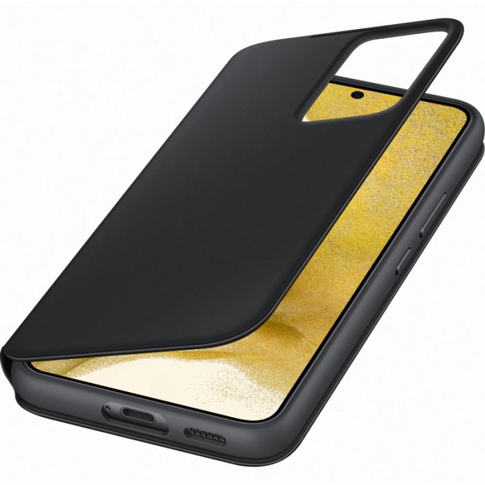 Husa telefon originala Samsung Smart Clear View Cover, pentru Samsung Galaxy S22 Plus, negru