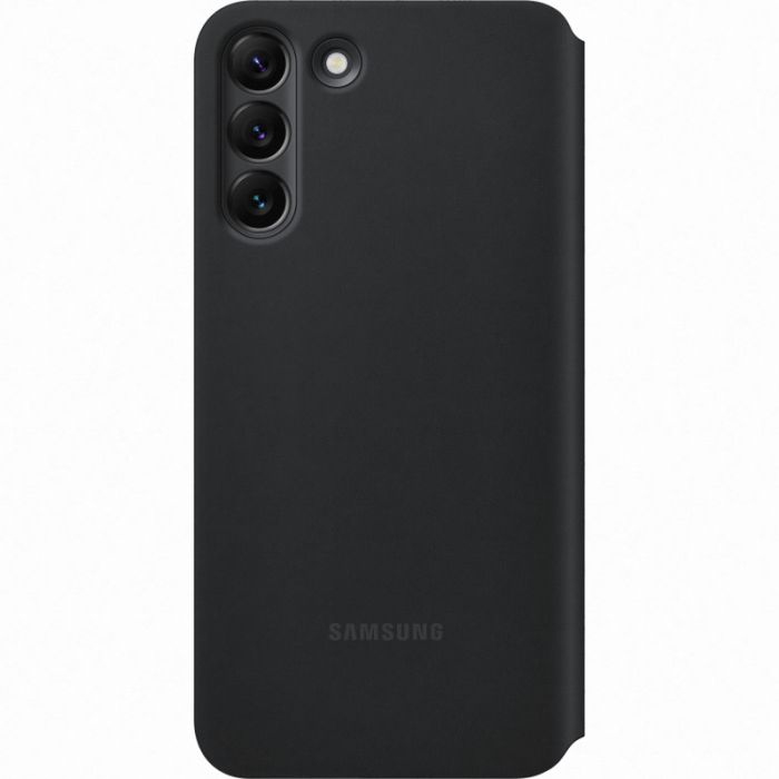 Husa telefon originala Samsung Smart Clear View Cover, pentru Samsung Galaxy S22 Plus, negru