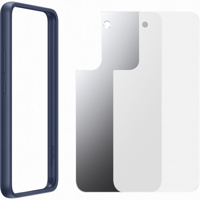Husa telefon originala Samsung Frame Cover, pentru Samsung Galaxy S22 Plus, albastru