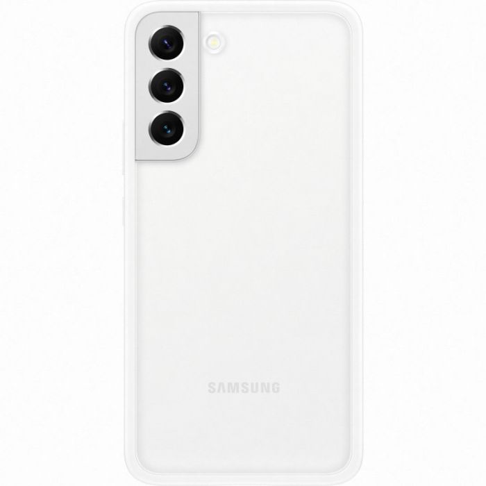 Husa telefon originala Samsung Frame Cover, pentru Samsung Galaxy S22 Plus, alb
