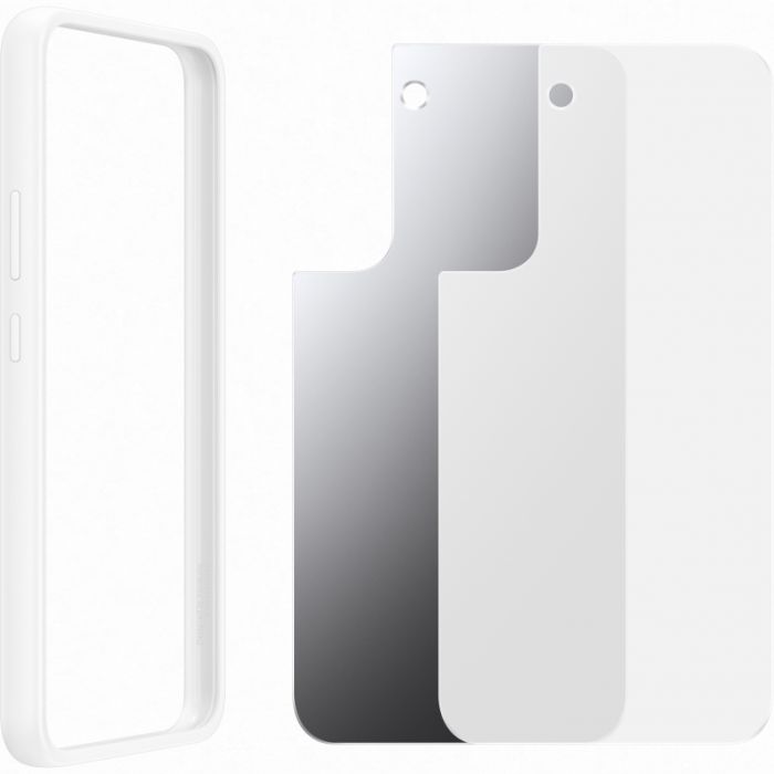 Husa telefon originala Samsung Frame Cover, pentru Samsung Galaxy S22 Plus, alb