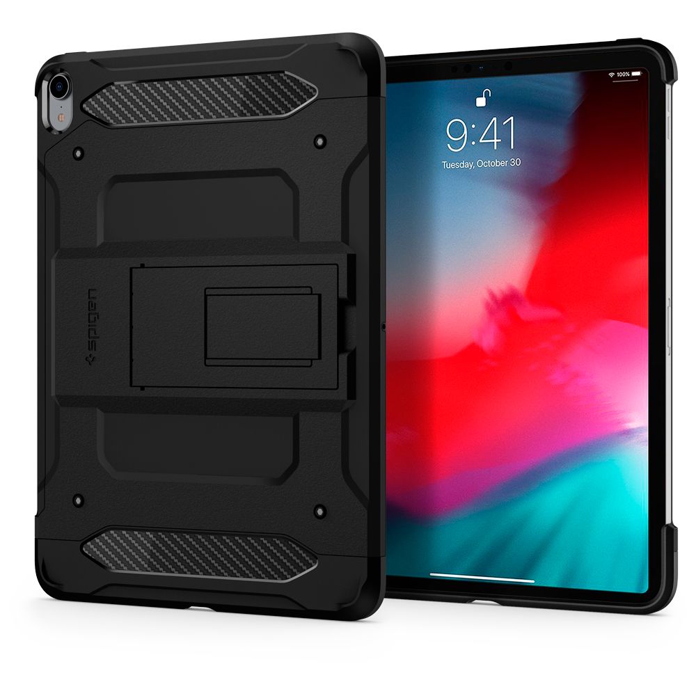 Husa pentru tableta Apple iPad Pro 12.9 inch 2018 / 2020, Spigen Tough Tech, negru