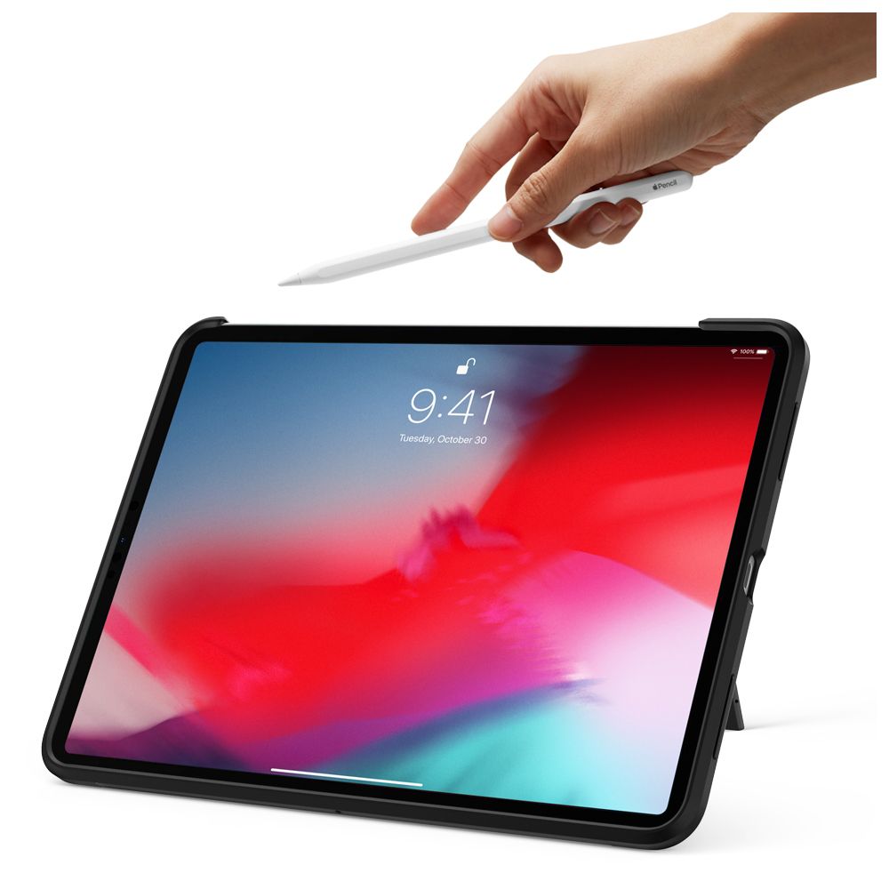 Husa pentru tableta Apple iPad Pro 12.9 inch 2018 / 2020, Spigen Tough Tech, negru
