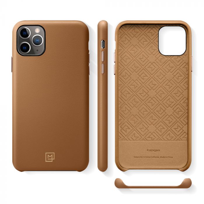Husa telefon originala Spigen La Manon Calin, pentru iPhone 11 Pro, maro