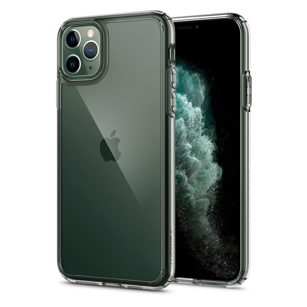 Husa telefon originala Spigen Ultra Hybrid, pentru iPhone 11 Pro, transparenta