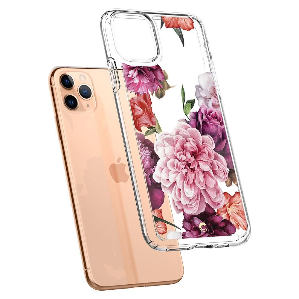 Husa telefon originala Cyrill by Spigen Cecile Series Rose Floral, pentru iPhone 11 Pro, multicolor