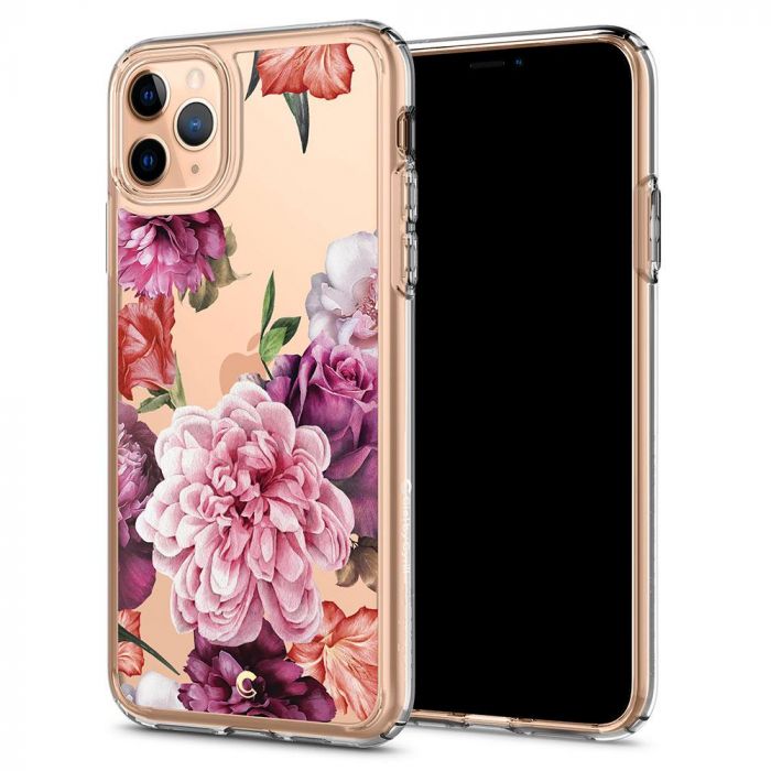 Husa telefon originala Cyrill by Spigen Cecile Series Rose Floral, pentru iPhone 11 Pro Max, multicolor