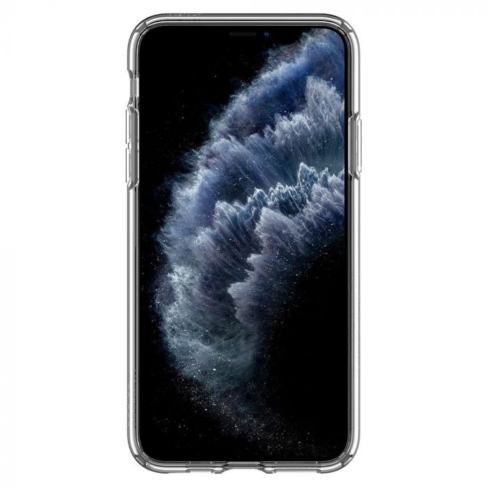 Husa telefon originala Spigen Cyrill by Spigen Cecile Series, pentru iPhone 11 Pro Max, transparent cu imprimeu White Mandala