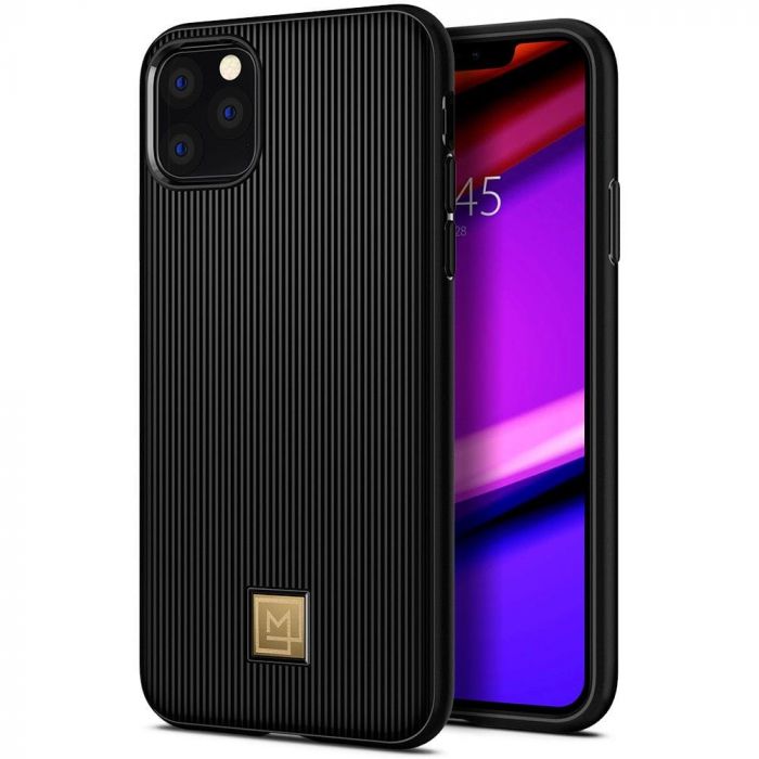Husa telefon originala Spigen La Manon Classy, pentru iPhone 11 Pro Max, negru