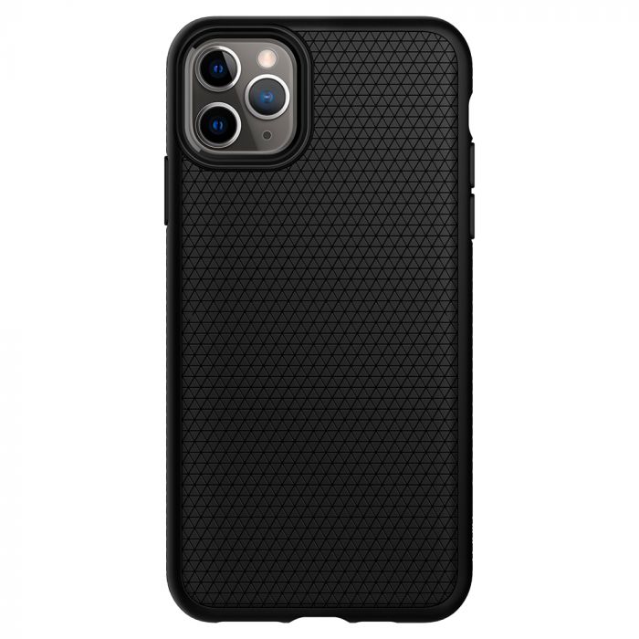 Husa telefon originala Spigen Liquid Air, pentru iPhone 11 Pro Max, negru
