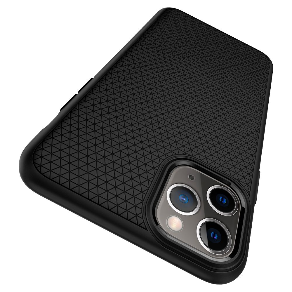 Husa telefon originala Spigen Liquid Air, pentru iPhone 11 Pro Max, negru
