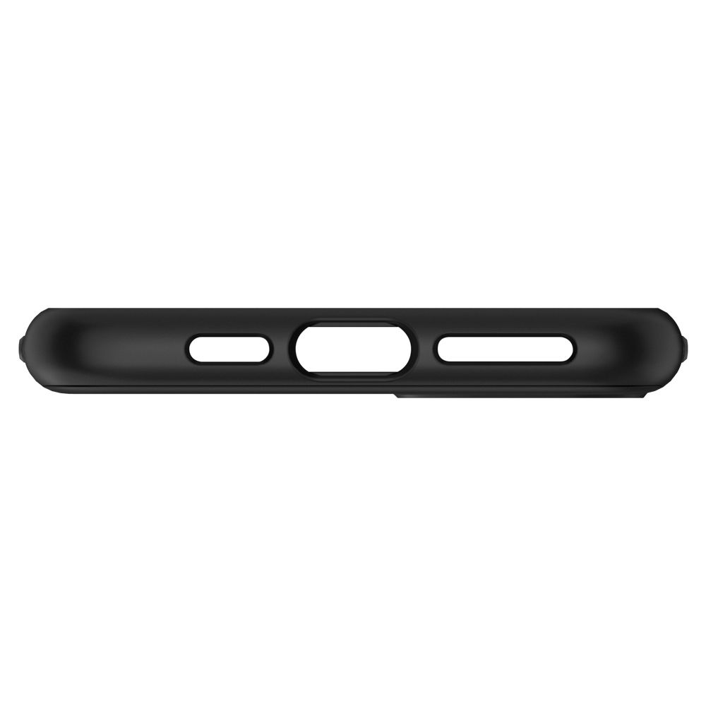 Husa telefon originala Spigen Thin Fit 360, pentru iPhone 11 Pro Max, realizata din 3 piese, folie sticla inclusa, negru