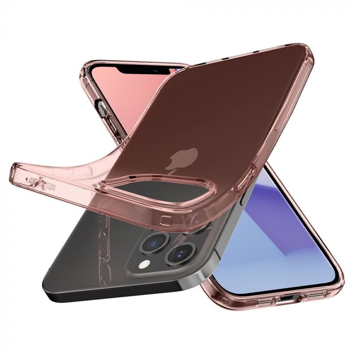 Husa telefon Spigen Crystal Flex, pentru iPhone 12 Pro Max, roz