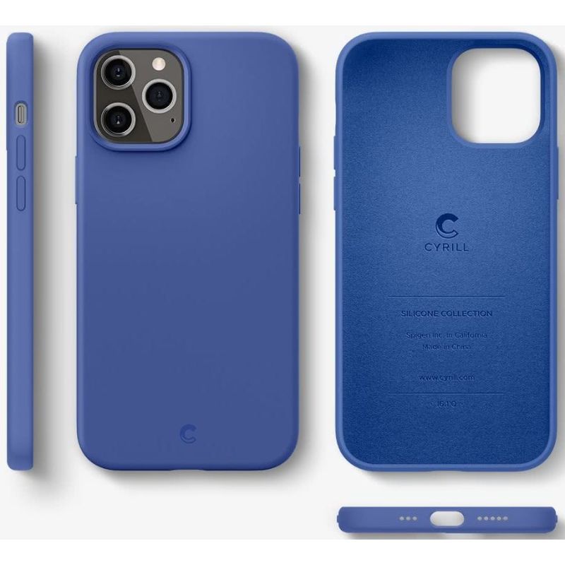 Husa telefon Cyrill by Spigen Silicon, pentru iPhone 12 Pro Max, albastru