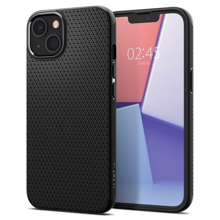 Husa telefon Spigen Liquid Air, pentru iPhone 13, negru