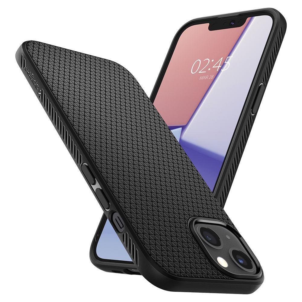 Husa telefon Spigen Liquid Air, pentru iPhone 13, negru