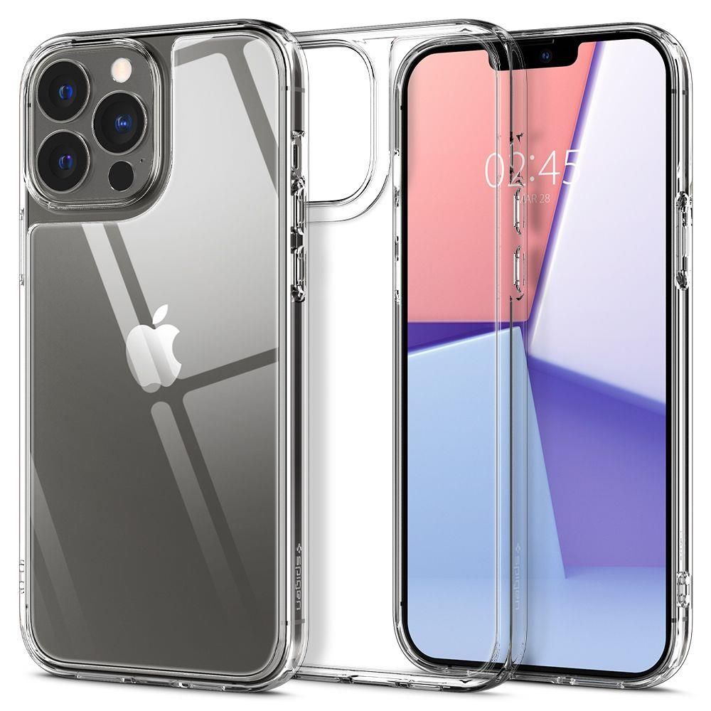 Husa telefon Spigen Quartz Hybrid, pentru iPhone 13 Pro, transparent