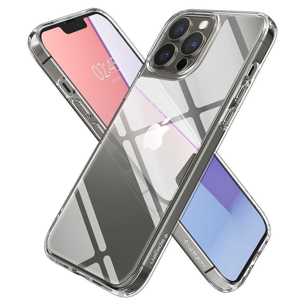 Husa telefon Spigen Quartz Hybrid, pentru iPhone 13 Pro, transparent