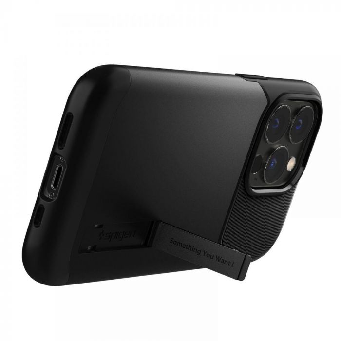 Husa telefon Spigen Slim Armor, pentru iPhone 13 Pro, negru