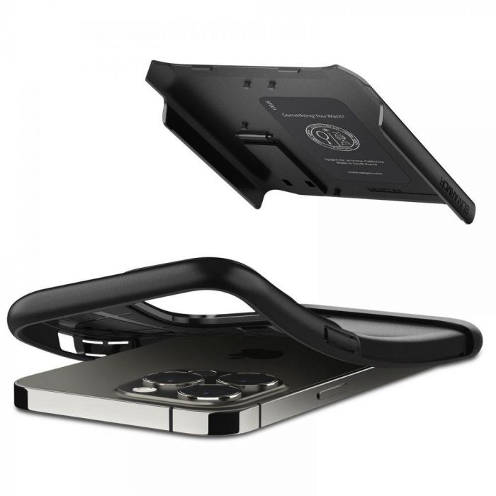 Husa telefon Spigen Slim Armor, pentru iPhone 13 Pro, negru